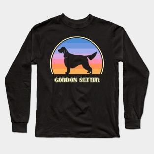 Gordon Setter Vintage Sunset Dog Long Sleeve T-Shirt